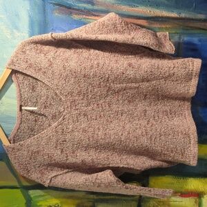 Free people v-neck dolmen alpaca 🦙 mohair blend 3/4 length sleeved sweater